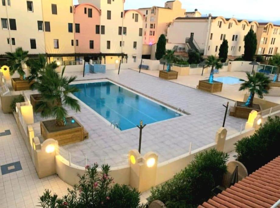 L'Escapade Gruissanaise, Appartement 1 Chambre, Loggia, Climatisation, Wifi Avec Piscines De Mi-Mai A Mi-Septembre Dans Residence Exterior foto